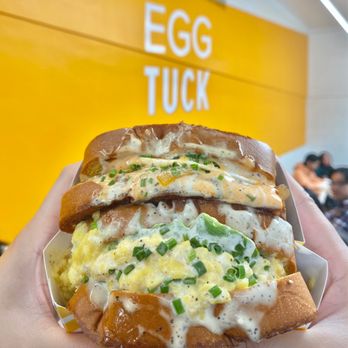 Egg Tuck - Royal West Sandwich on top of Avocado Egg Sandwich - Breakfast & Brunch Near Me - Los Angeles, California