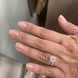 my nails 'done' (supposedly) - no color