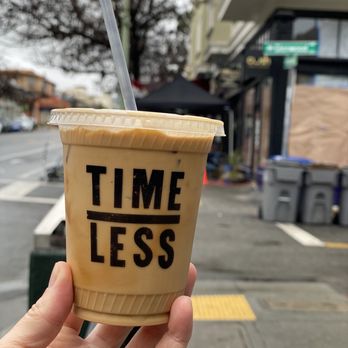 Timeless Coffee - Iced oat milk latte - Bakeries Near Me - Oakland, California Timeless Coffee - Iced oat milk latte - Bakeries Near Me - Oakland, California
