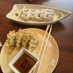 Narita Express - Yaki Mandu (Beef) and Philadelphia Roll