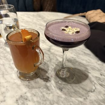 Louie Louie - Hot toddy & Ube Espresso Martini - New American Near Me - Philadelphia, Pennsylvania