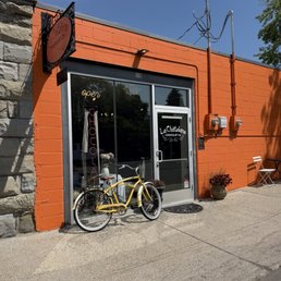 Exterior outside entrance of La Châtelaine Chocolat Co. - Bozeman, Montana Exterior outside entrance of La Châtelaine Chocolat Co. - Bozeman, Montana
