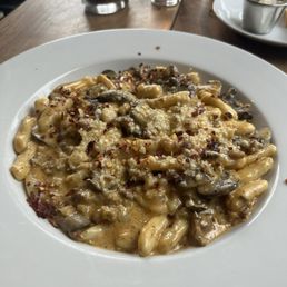 Cavatelli Norcina... if you like spice ask for red pepper flakes. (If you're daring ask for fresh basil too)