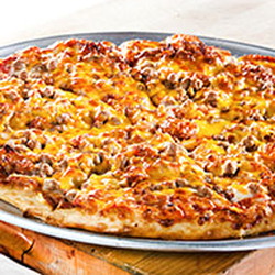 Fox's Pizza Den - Bacon Double Cheeseburger Pizza