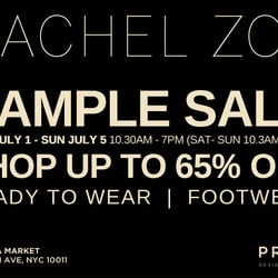 Rachel Zoe RTW & Footwear Sample Sale