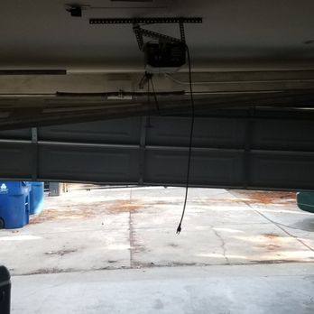 Garage Door Basics - Garage door. Right cable snapped. I disconnected the garage opener when I tried to close it. - Garage Door Services Near Me - Glendale, California Garage Door Basics - Garage door. Right cable snapped. I disconnected the garage opener when I tried to close it. - Garage Door Services Near Me - Glendale, California