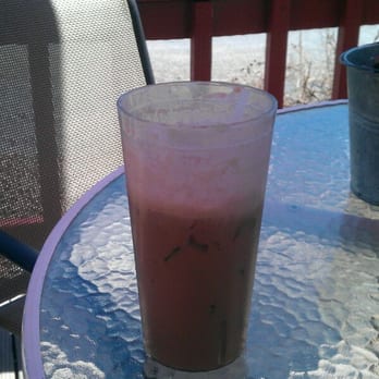Rendezvous Diner - White trash mocha iced! Half gone but you can see the size you get for $2.55. - American Near Me - Greer, Arizona