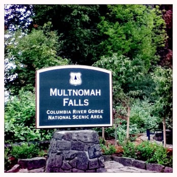 Multnomah Falls - Sign - Hiking Near Me - Bridal Veil, Oregon Multnomah Falls - Sign - Hiking Near Me - Bridal Veil, Oregon
