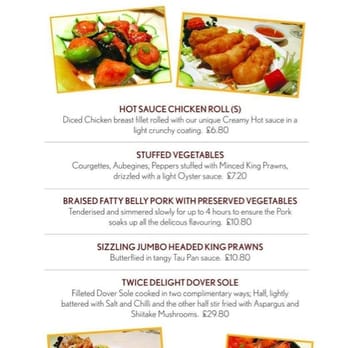 Leigh House Restaurant - Specials menu - Chinese Near Me - Beaconsfield, BKM