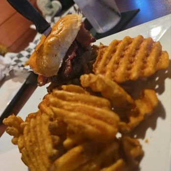 Craft Burger Bar - Whiskey Burger w/ waffle fries - Burgers Near Me - Virginia Beach, Virginia