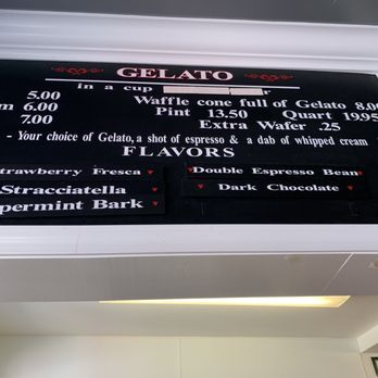 Cayucos Candy Counter - Gelato menu - Candy Stores Near Me - Cayucos, California