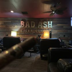 Bad Ash Cigar Company - Cigar lounge area
