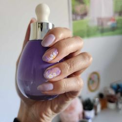 Jasmine Spa Nails - Regular gel mani w/ Heidi's flower designs