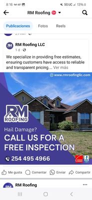 Book Your Roofing Job Today! - About the Business
Specialties:

Full-service roofing company in McGregor, TX
New roof installations, repairs, replacements
Residential and commercial services
Featured Services
Shingle roofing installation and repair
Storm and hail damage repair
Roof leak diagnostics and patching
Full tear-offs and re-roofing projects
Customer Reviews (Highlights)
Timely and professional service: Customers praise RM Roofing for prompt responses and craftsmanship.
Quality Workmanship: Multiple clients mention strong attention to detail and clean job sites.
Fair Pricing: Reviews note competitive pricing without sacrificing quality.
Communication: Clients appreciate the clear, frequent communication throughout the process.
Notable Projects (from reviews/photos)
Residential roof replacement after hailstorm
Emergency roof patching for leaks during heavy rains
Full shingle roof installs for new home builds
Commercial property flat roof repairs