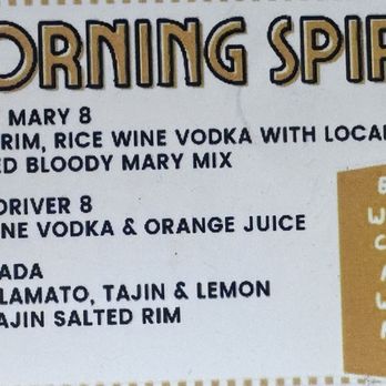 Off Street Cafe - Morning Sprits Menu - American Near Me - Cerritos, California Off Street Cafe - Morning Sprits Menu - American Near Me - Cerritos, California