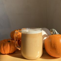 Pumpkin Hojichai Milk Tea