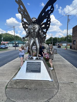 Mothman Statue and Marker by null