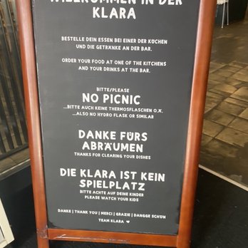 Klara - Hours and rules - Food Court Near Me - Basel, BS