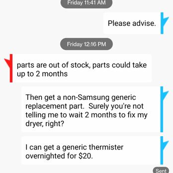 Apple Appliance Repair - Text Conversation - Appliances & Repair Near Me - Ashburn, Virginia Apple Appliance Repair - Text Conversation - Appliances & Repair Near Me - Ashburn, Virginia