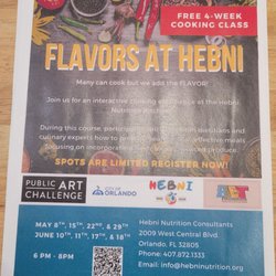 Hebni Nutrition Consultants - Schedule