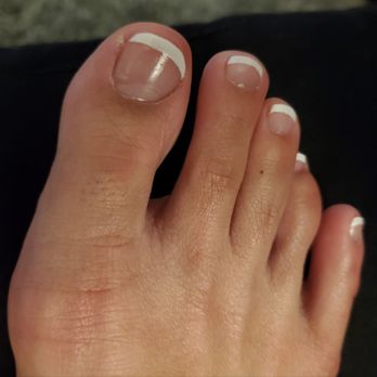 Phoenician Nails - My crooked French tip lol. - Nail Salons Near Me - Phoenix, Arizona