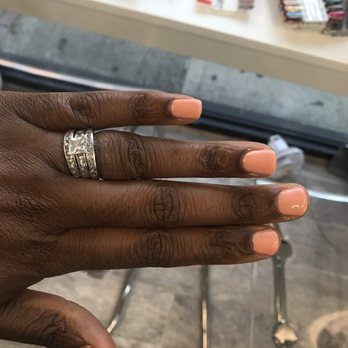 Lotus Nail Lounge - gel manicure w/ charming peach by Alicia - Nail Salons Near Me - Brooklyn, New York Lotus Nail Lounge - gel manicure w/ charming peach by Alicia - Nail Salons Near Me - Brooklyn, New York