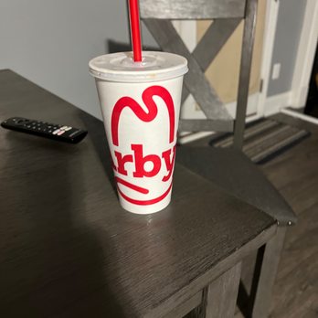 Arby's - a drink in a paper cup on a table - Fast Food Near Me - Shelbyville, Kentucky Arby's - a drink in a paper cup on a table - Fast Food Near Me - Shelbyville, Kentucky