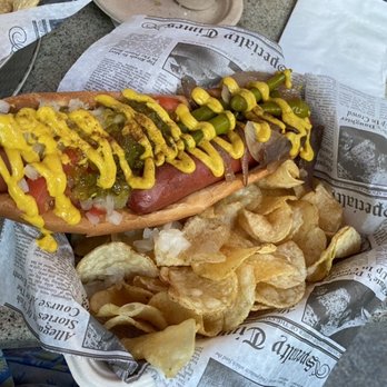 Chicago Brewhouse - Maxwell Street Hot Dog - Beer Bar Near Me - Chicago, Illinois