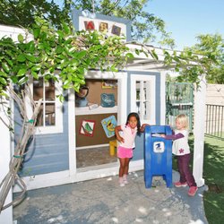 ABC Child Care Center - Our own Village area has 4 giant playhouses to choose from to expand our play!