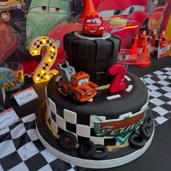 Meechycakes - My grandson's 2nd birthday cake-"Cars"-themed. - Desserts Near Me - Whittier, California