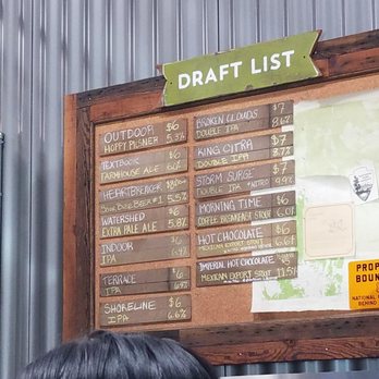Fieldwork Brewing Co. - The menu that day - Breweries Near Me - Berkeley, California