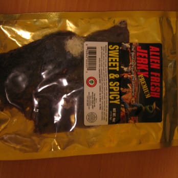 Alien Fresh Jerky - Its Sept 2012 and my EXP 6/14/13 Jerky has a bunch of mold in it. No response from them at all! Eat at your own risk. - Meat Shops Near Me - Baker, California Alien Fresh Jerky - Its Sept 2012 and my EXP 6/14/13 Jerky has a bunch of mold in it. No response from them at all! Eat at your own risk. - Meat Shops Near Me - Baker, California