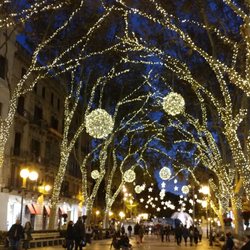 Passeig de Born - Lit up for Christmas in Palma