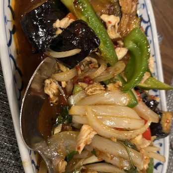 Siam Thai Restaurant - Eggplant dish with chicken - Thai Near Me - Billings, Montana Siam Thai Restaurant - Eggplant dish with chicken - Thai Near Me - Billings, Montana