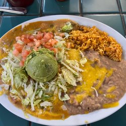 Ted'z Place - Supposed to be two Cheese Enchiladas somewhere under all that.