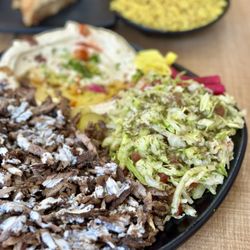 Lotus Falafel and Shawarma - Lamb and Beef Shawerma plate