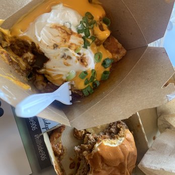 Eh! Burger - Chili Cheese Tots and the Swamper Burger - Burgers Near Me - Munising, Michigan