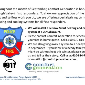 COMFORT GENERATION | 423 Green St, Emmaus, Pennsylvania | Heating u0026 Air  Conditioning/HVAC | Phone Number | Services | Yelp