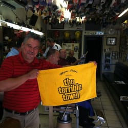 Country Clipper Barber Shop - Maury welcomes ALL Steeler fans. Showing his Steeler pride again!