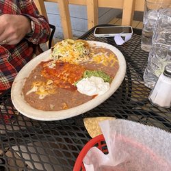 Mexico Lindo & Seafood Restaurant - Enchilada taco combo
