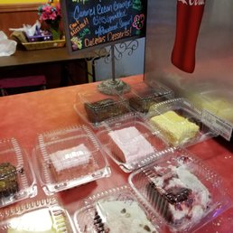 a variety of desserts
