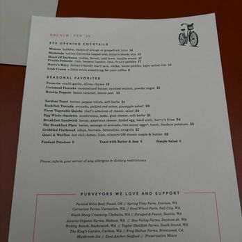 Harry's Fine Foods - Menu - New American Near Me - Seattle, Washington