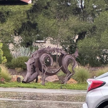 Eberle Winery - Wild Boar statue - Wineries Near Me - Paso Robles, California