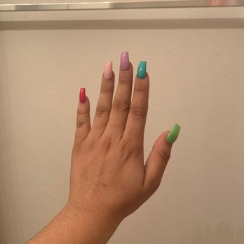 Nail Chateau - Sophia helped me with this color block look ! - Nail Salons Near Me - El Dorado Hills, California Nail Chateau - Sophia helped me with this color block look ! - Nail Salons Near Me - El Dorado Hills, California
