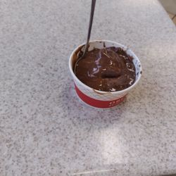 Oberweis Ice Cream and Dairy Store - Child's size Chocolate Salted Carmel.