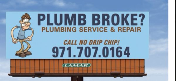 Plumb Broke Plumbing Logo
