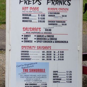 Fred's Franks - So many sausage & dog options! - Hot Dogs Near Me - Wakefield, Massachusetts