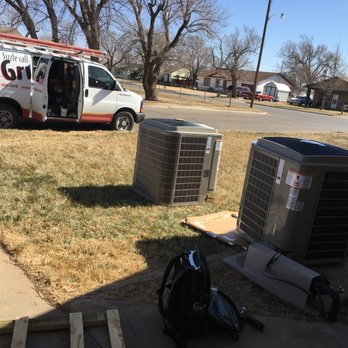 Grizzle Heating & Air - Installing some new air conditioners! - Heating & Air Conditioning/HVAC Near Me - Canyon, Texas Grizzle Heating & Air - Installing some new air conditioners! - Heating & Air Conditioning/HVAC Near Me - Canyon, Texas