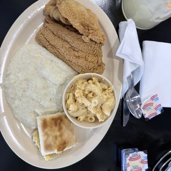 R & R Breakfast Spot - Side - Grits Side - Catfish Specialty Lemonade Mac n cheese - Breakfast & Brunch Near Me - Moreno Valley, California R & R Breakfast Spot - Side - Grits Side - Catfish Specialty Lemonade Mac n cheese - Breakfast & Brunch Near Me - Moreno Valley, California