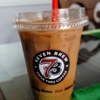 7 Brew Coffee - Salted caramel white chocolate Mocha - Coffee & Tea Near Me - Spring, Texas